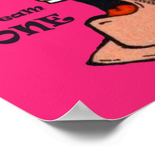 Ich schreibe Cone Poster (Ecke)