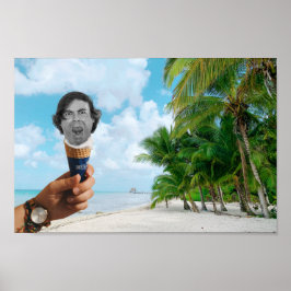 Ich schreibe Cone Poster