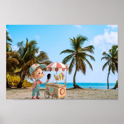 Ich schreibe Cone Poster (Vorne)