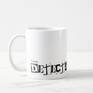 Ich schreibe Detective Fiktion Kaffeetasse