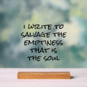 Ich schreibe ein Akryllisches Zeichen Acrylschild (Neutral)