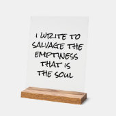 Ich schreibe ein Akryllisches Zeichen Acrylschild (Winkel)