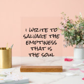 Ich schreibe ein Akryllisches Zeichen Acrylschild (Hochzeit)