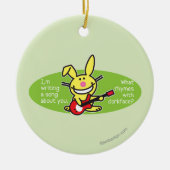 Ich schreibe ein Lied Keramikornament (Vorne)