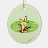 Ich schreibe ein Lied Keramikornament (Links)