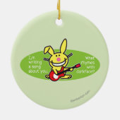 Ich schreibe ein Lied Keramikornament (Hinten)