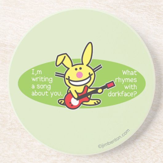 Ich schreibe ein Lied Sandstein Untersetzer (Vorne)