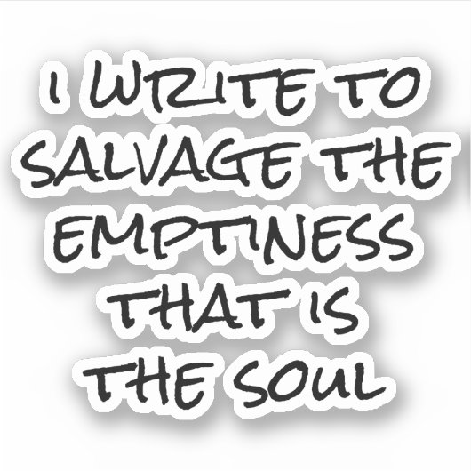 Ich schreibe einen Vinyl-Aufkleber nach Maß Aufkleber (Vorderseite)