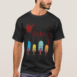 Ich schreibe für Eiscreme Kleidung Eiscreme Sommer T-Shirt