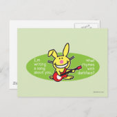 Ich schreibe gerade ein Lied Postkarte (Vorne/Hinten)