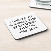 Ich schreibe harten Kunststoff-Untersetzer Getränkeuntersetzer (Linke Seite)