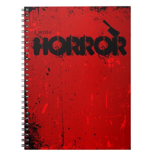 Ich schreibe Horror. Notizblock (Vorderseite)