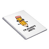 Ich schreibe immer einen lustigen Bleistift-Pub Notizblock (Rechte Seite)