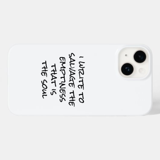 Ich schreibe iPhone Case (Rückseite (Horizontal))