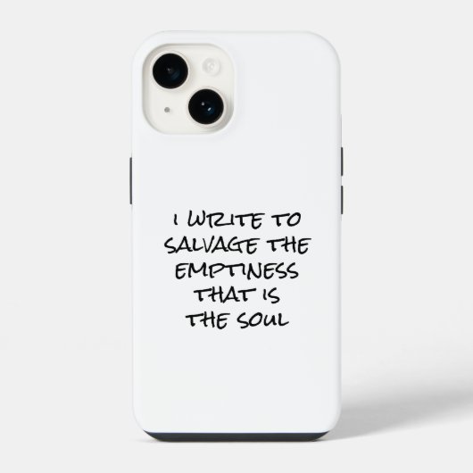 Ich schreibe iPhone Case Hülle (Rückseite)