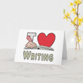 Ich schreibe Liebe Karte (Gelbe Blume)