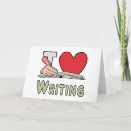 Ich schreibe Liebe Karte