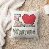 Ich schreibe Liebe Kissen (Decke)