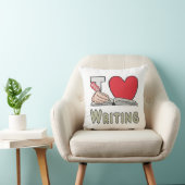 Ich schreibe Liebe Kissen (Stuhl )