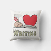 Ich schreibe Liebe Kissen (Rückseite)