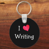 Ich schreibe Liebe Schlüsselanhänger (Vorderseite)