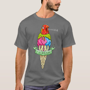 Ich schreibe Lovebird Head Funny Parrot Pun Pet Bi T-Shirt