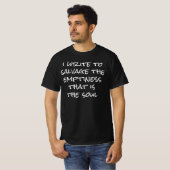 Ich schreibe Männerwert-T - Shirt (Vorne ganz)