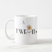 Ich schreibe Motivierend Kaffeetasse (Links)