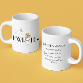 Ich schreibe Motivierend Kaffeetasse