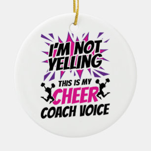 Ich schreibe nicht, dass das meine Coach-Stimme is Keramik Ornament
