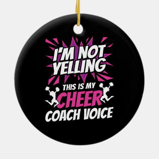 Ich schreibe nicht, dass das meine Coach-Stimme is Keramik Ornament (Hinten)