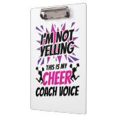 Ich schreibe nicht, dass das meine Coach-Stimme is Klemmbrett (Links)