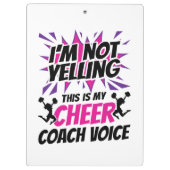 Ich schreibe nicht, dass das meine Coach-Stimme is Klemmbrett (Rückseite)