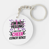 Ich schreibe nicht, dass das meine Coach-Stimme is Schlüsselanhänger (Rückseite)
