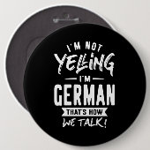 Ich schreibe nicht, dass ich Deutsch bin Button (Vorne & Hinten)