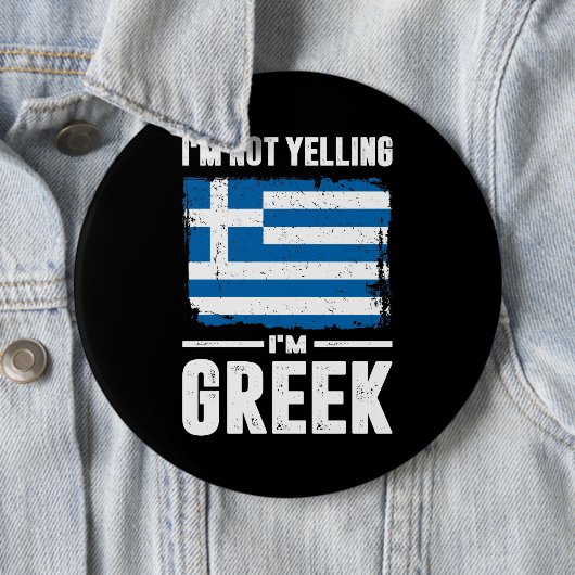 Ich schreibe nicht, dass ich Griechisch bin Button (Beispiel)
