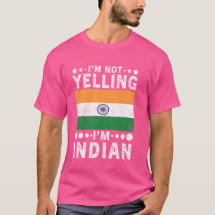 Ich schreibe nicht, dass ich Indisch-Indiens-Flagg T-Shirt