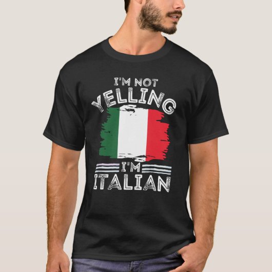Ich schreibe nicht, dass ich Italiener bin für Ita T-Shirt (Vorderseite)
