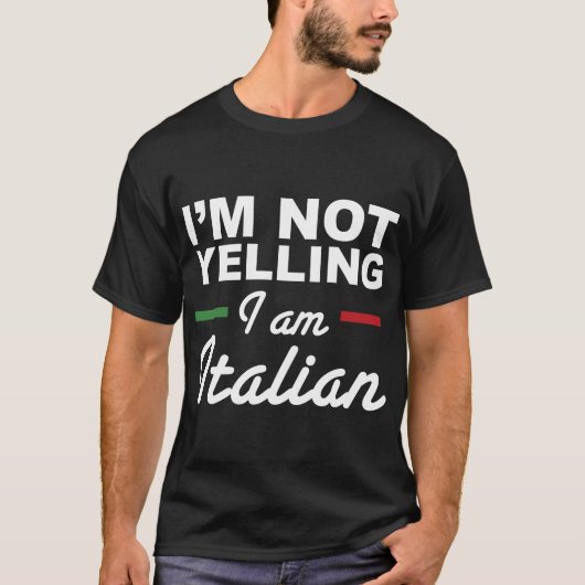 Ich schreibe nicht, dass ich Italiener bin - Itali T-Shirt (Vorderseite)