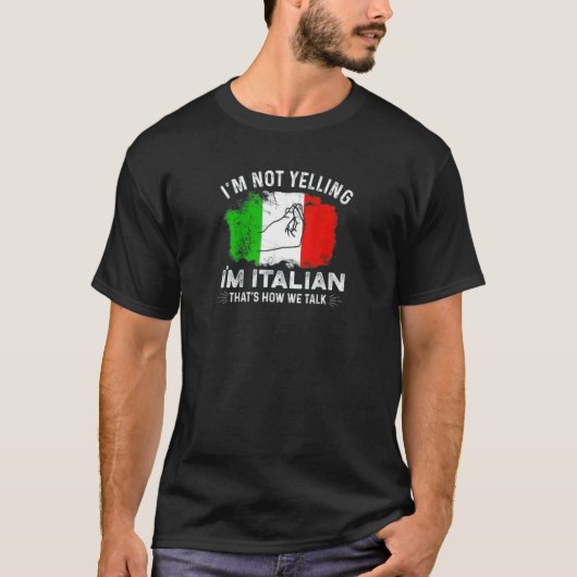 Ich schreibe nicht, dass ich Italienisch bin. So r T-Shirt (Vorderseite)