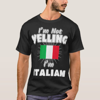 Ich schreibe nicht, dass ich Italienischer Flaggen T-Shirt
