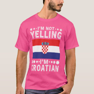 Ich schreibe nicht, dass ich kroatische Flagge Pri T-Shirt