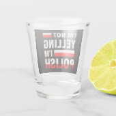 Ich schreibe nicht, dass ich Polnisch bin Schnapsglas (Rückseite)
