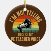 Ich schreibe nicht die Stimme des Lehrers Physikal Keramik Ornament (Hinten)
