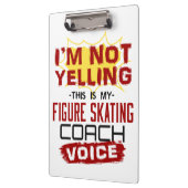 Ich schreibe nicht "Figure Skaten Coach Voice" Klemmbrett (Links)