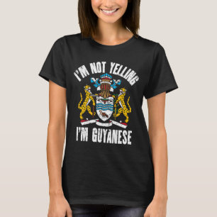 Ich schreibe nicht, ich bin Guyaner Retro Distress T-Shirt
