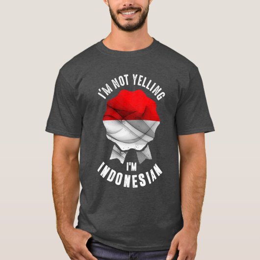 Ich schreibe nicht, ich bin Indonesier T-Shirt (Vorderseite)