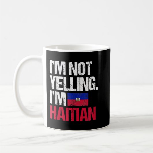 Ich schreibe nicht im Haitian Kaffeetasse (Links)