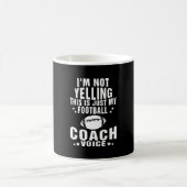 Ich schreibe nicht nur meine Football Coach Stimme Kaffeetasse (Mittel)