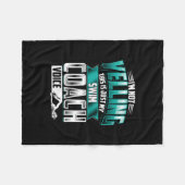 Ich schreibe nicht schwimmen Coach Voice Funny Sch Fleecedecke (Vorderseite (Horizontal))